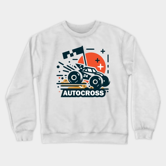 autocross Crewneck Sweatshirt by artoriaa